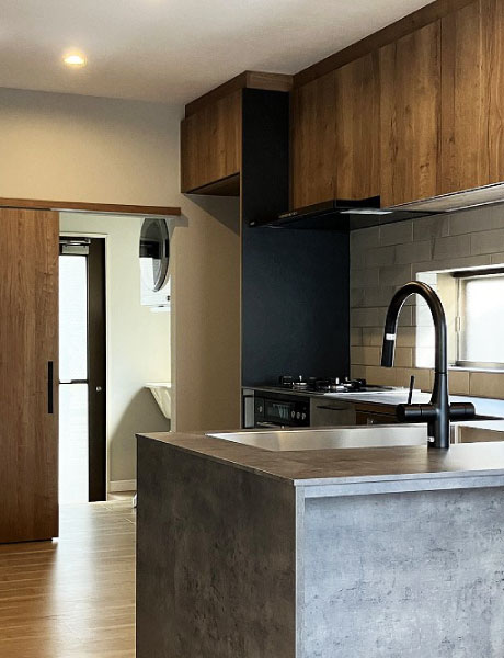 キッチンの施工写真