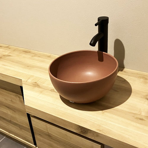 洗面台の施工写真