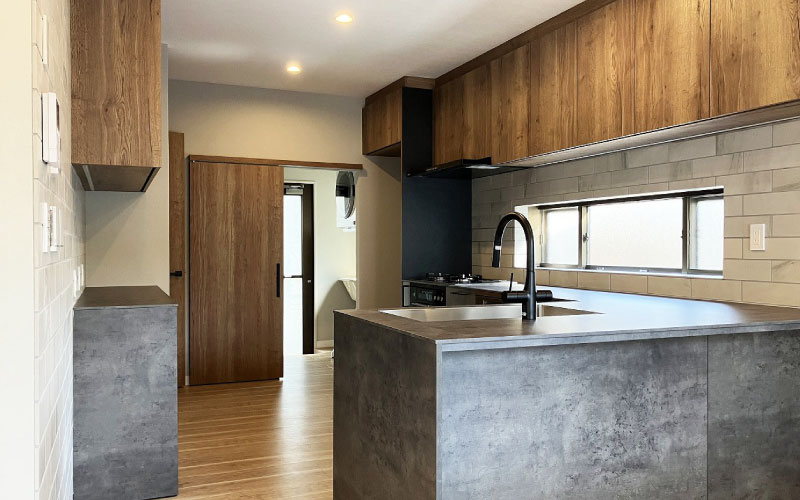 キッチンの施工写真